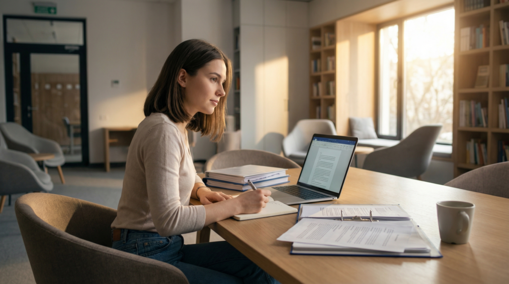 étudiant rédaction rapport de stage BTS NDRC