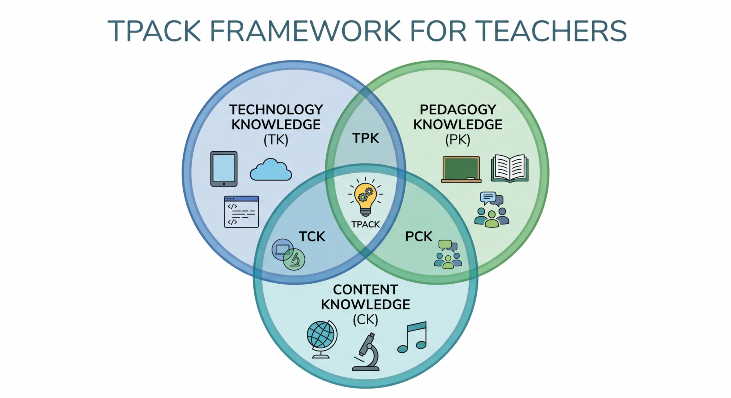framework TPACK pédagogie technologie contenu