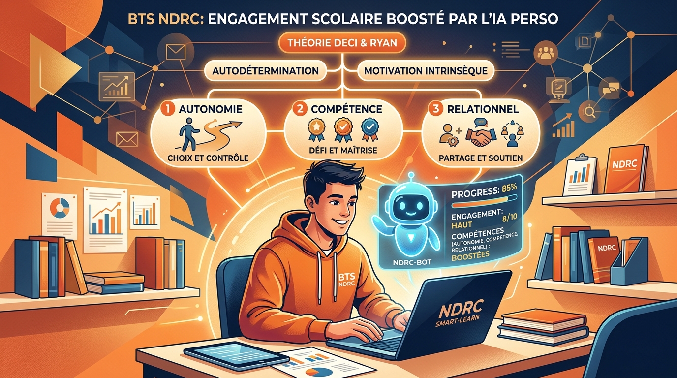 learning analytics prédiction décrochage scolaire motivation autodétermination Deci Ryan BTS NDRC